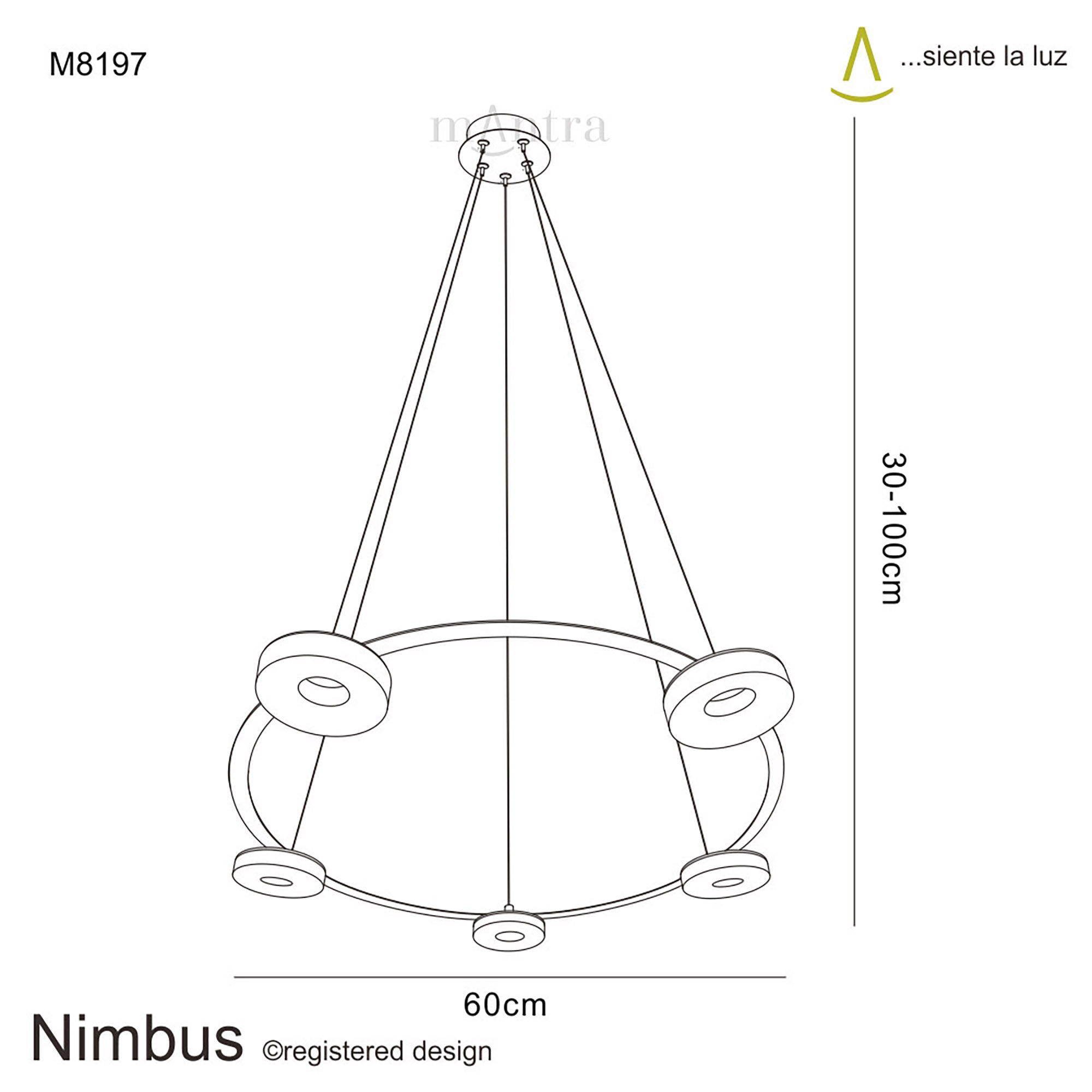 Nimbus Ceiling Lights Mantra Fusion Ring Pendants
